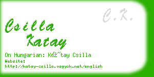 csilla katay business card